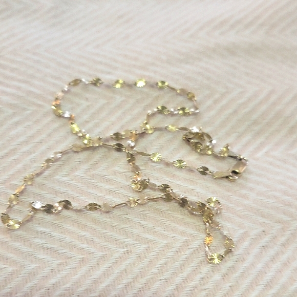 Elegant Gold On .925 Silver Necklace - Picture 1 of 6